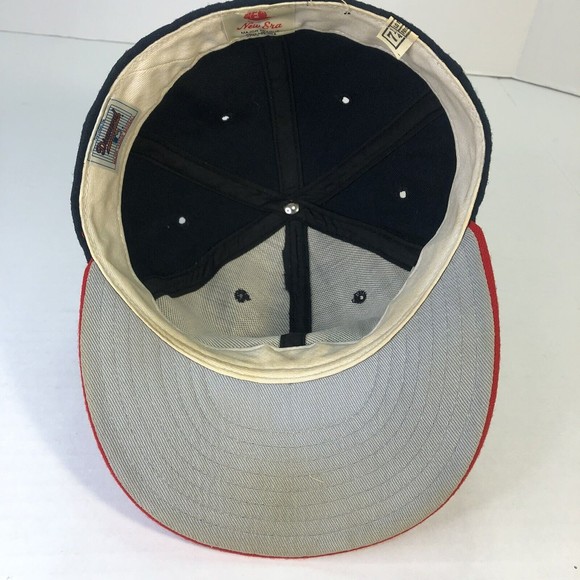 Vintage Cleveland Indians New Era Hat Pro Model USA Chief Wahoo Fitted Sz 7 1/4 - Picture 5 of 10